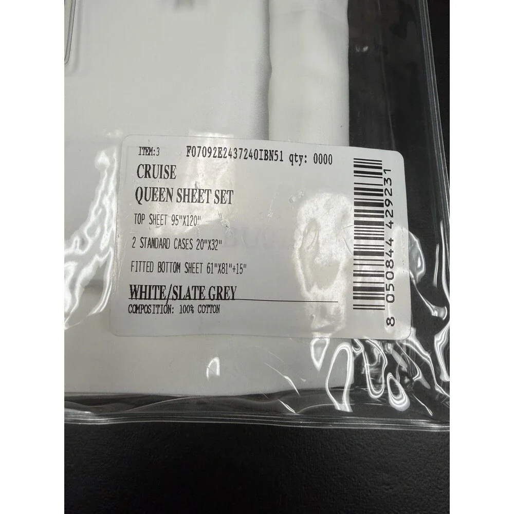 FRETTE Cruise QUEEN Flat Sheet +2 Standard Pillowcases